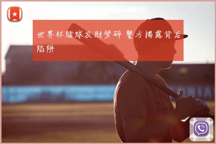 世界杯赌球发财梦碎 警方揭露背后陷阱