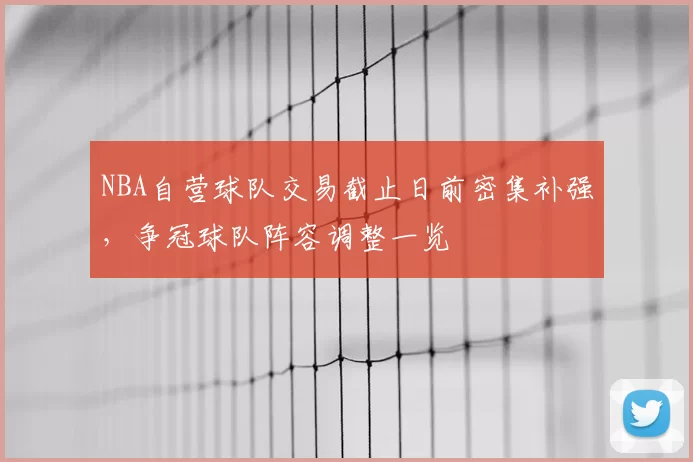 NBA自营球队交易截止日前密集补强，争冠球队阵容调整一览
