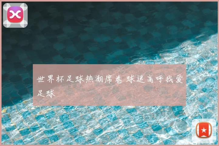 世界杯足球热潮席卷 球迷高呼我爱足球